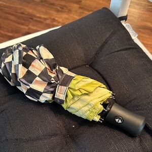 MacKenzie-Childs Checkered and Green Umbrella